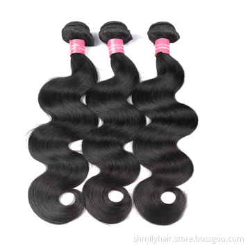 Body Wave Closure Brazilian Hair With Lace Frontal Human Hair Bundles With Closure Hair Extension
